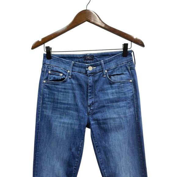 MOTHER The Looker Ankle Fray Skinny Jeans in Squeeze It size 26 - Picture 3 of 9